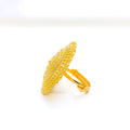 22k-gold-Festive Multi Bead Statement Ring 