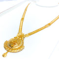 22k-gold-reflective-heart-accented-long-necklace-set