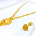22k-gold-elegant-floral-netted-necklace-set