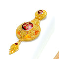22k-gold-traditional-vibrant-long-meenakari-necklace-set