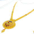 22k-gold-vibrant-netted-peacock-necklace-set