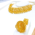 22k-gold-intricate-motif-choker-set-w-hanging-beads