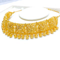 22k-gold-intricate-motif-choker-set-w-hanging-beads