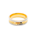 22k-gold-Glossy Two Tone Band 
