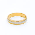 22k-gold-Glistening White Gold Accented Band 