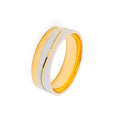 22k-gold-Dual Tone Palatial Wavy Band 