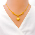 22k-gold-charming-heart-necklace-set