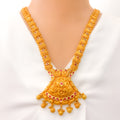 22k-gold-Upscale Leaf Adorned Antique Necklace Set 