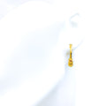 22k-gold-Graduating Dotted Orb Bali Earring 