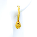 22k-gold-Graceful Glossy Everyday Bali Earrings