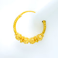 22k-gold-Graceful Glossy Everyday Bali Earrings