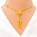 22k-gold-ritzy-textured-necklace-set