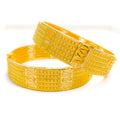 Extravagant Netted Chequered Bangles