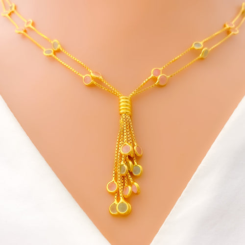 Elevated CZ Chandelier Necklace