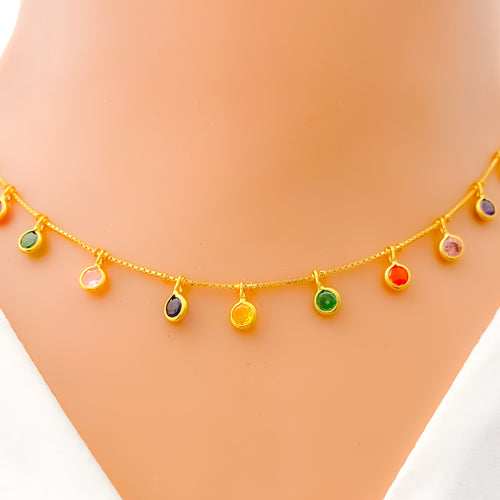 Bright Hanging CZ Necklace