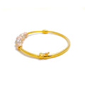 gold-Vibrant Dotted Bangle Bracelet 