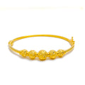 gold-Graceful Graduating Bangle Bracelet 