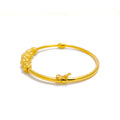 gold-Graceful Graduating Bangle Bracelet 