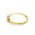 gold-noble-dual-color-dotted-bangle-bracelet