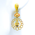 22k-gold-heart-radiant-hanging-earrings