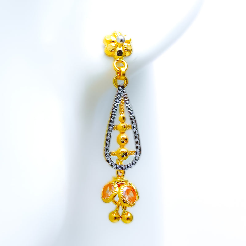 22k-gold-flower-two-tone-earrings