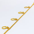22k-gold-Charming Dangling Halo Bracelet
