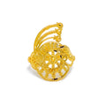 22k-gold-Intricate Elevated Traditional Ring 