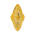 22k-gold-Jazzy Elongated Beaded Ring 