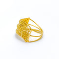 22k-gold-Classic Paisley Accented Ring 
