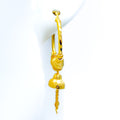 22k-gold-Refined Wavy Bali Earrings