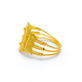 22k-gold-lavish-lovely-triple-flower-ring