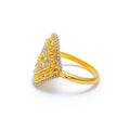 22k-gold-Classic Dual Tone Decorative Ring 