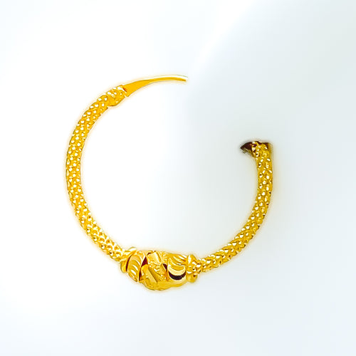 22k-gold-Trendy Petite Bali Earrings