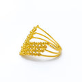 22k-gold-Magnificent Vanki Multi Bead Ring