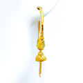 22k-gold-Graceful Dangling Bali Earrings