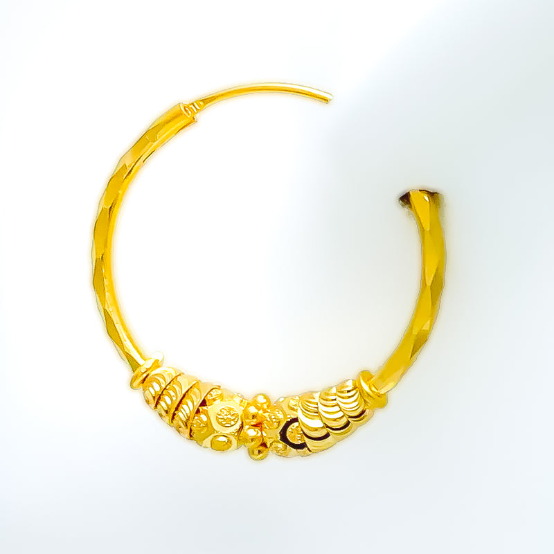 22k-gold-Palatial Radiant Bali Earrings