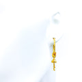 22k-gold-Elegant Dangling Bali Earrings