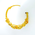 22k-gold-Jazzy Wavy Bali Earrings