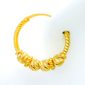 22k-gold-Radiant Bright Orb Bali Earrings