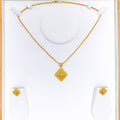 Sophisticated Ornate 22k Gold Pendant Set