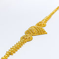 22k-gold-Beautiful Beaded Heart Bracelet 