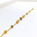 22k-gold-Evergreen Alternating Meenakari Bracelet 