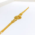 22k-gold-Refined Multi Bead Floral Bracelet 