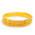 Intricate Geometric Netted 21k Gold Bangles