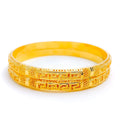 Reflective Intricate Netted 21k Gold Bangles