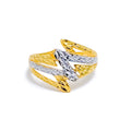 22k-gold-Distinct Bright Lightening Ring 