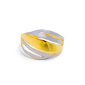 22k-gold-Gorgeous Graceful Satin Finish Ring 