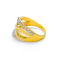22k-gold-Magnificent Infinity Weaved Ring 