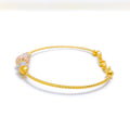 22k-gold-Magnificent Dotted Bangle Bracelet  