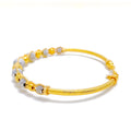 22k-gold-Interlinked Orb Bangle Bracelet  